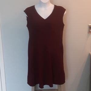 Burgundy dress